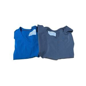 Scrub tops by Skechers Size XL Set Of 2. Teal Blue and Gray. ~ Hospital Daycare